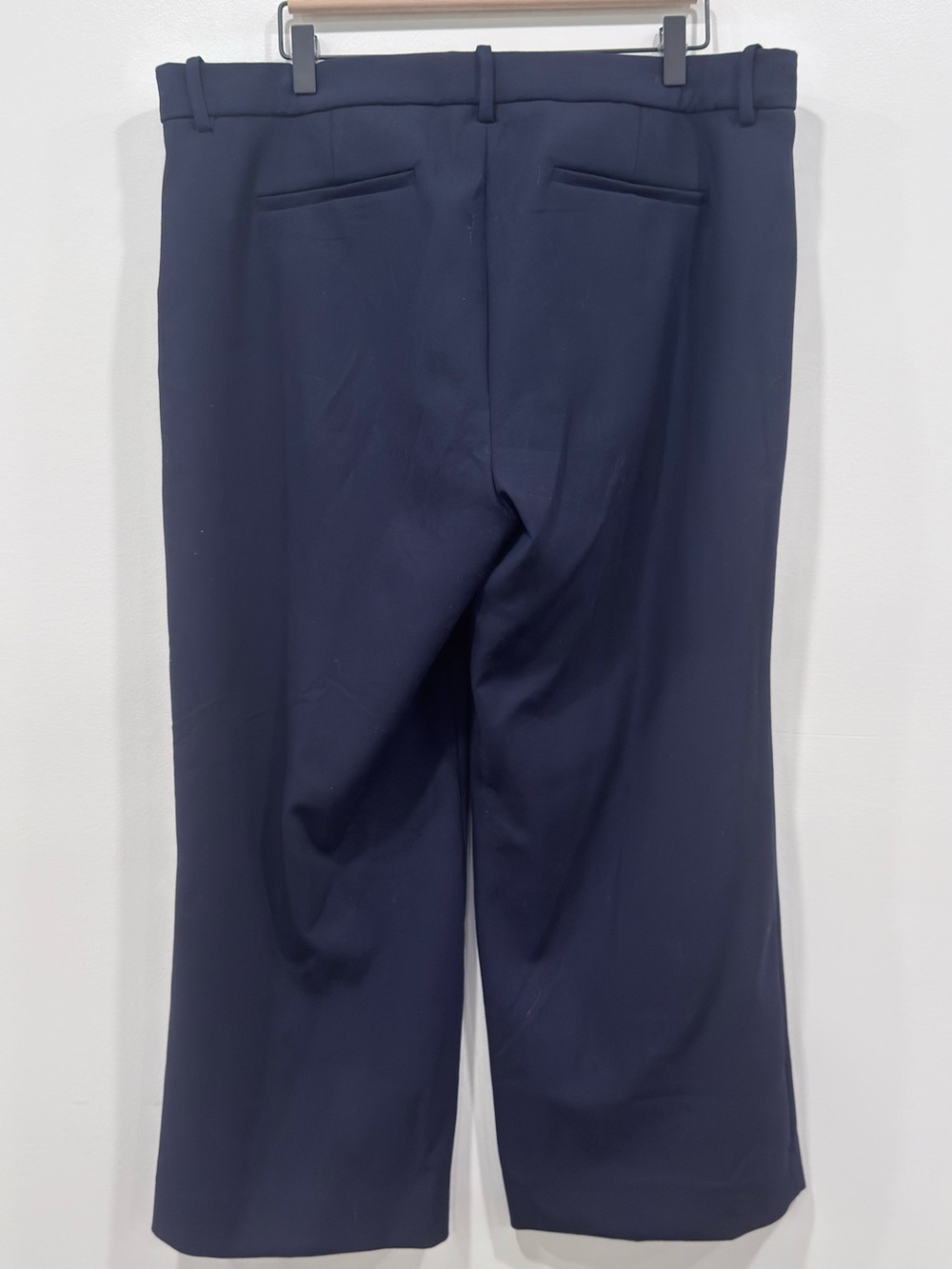 J Crew 365 Women’s Navy Slim Wide-Leg Cropped Dress Pants - Picture 6 of 9